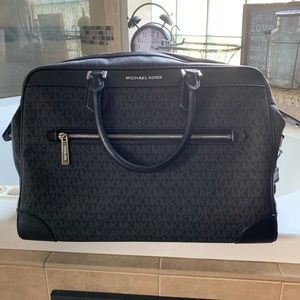 Michael Kors Black travel weekender bag